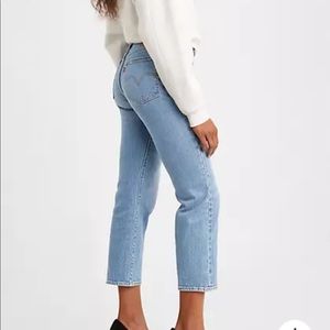 Wedgie fit straight jeans (light wash)